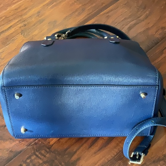 Furla ELENA saffiano Medium Navy 2 way Bag - Picture 7 of 10